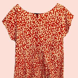 🍦Retro Red and White Polka Dot Dress